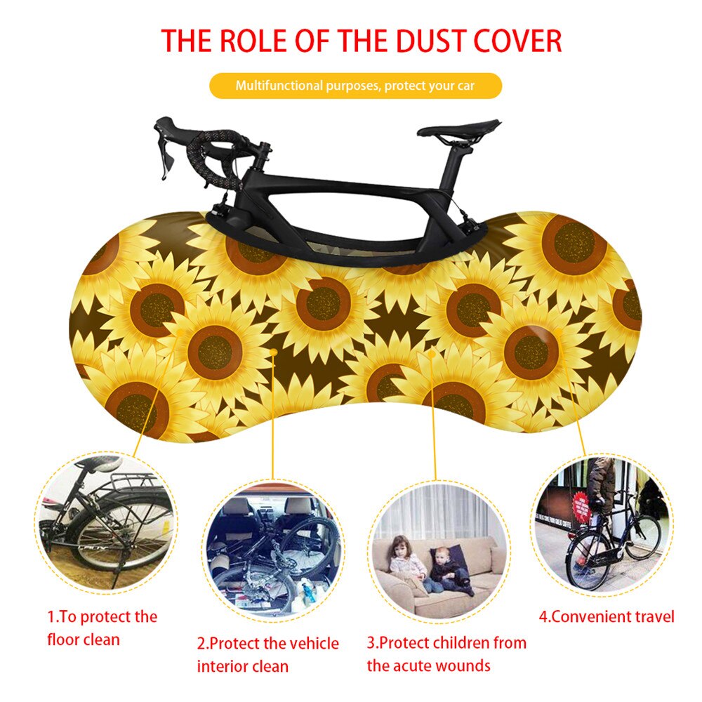 New Arrival Road Bicycle Protector Cover Gothic Style Sugar Skull Pattern