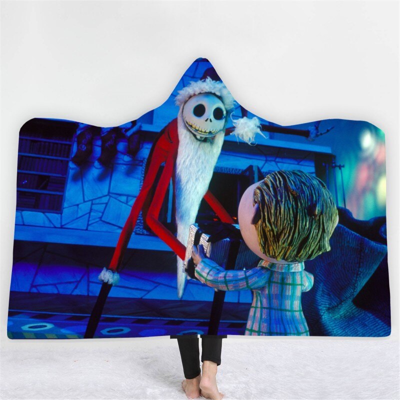 The Nightmare Before Christmas Jack Skull Sherpa Blanket