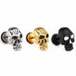 skull earrings Stainless steel korean earrings