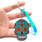 Keychain Calavera Sweet Whimsical Skull Key chain Keyring