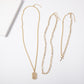 Youvanic Multilayer Stainless Steel Punk Cross Square Pendant Necklace