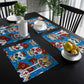 Mexican Skull Table Runner Wedding Table Decor Party Dining Table Mat Placemat