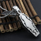 Classic Retro Stainless Steel Cross Skull Pendant Necklace