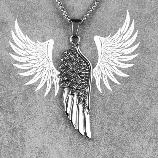 Angel Wings Animal Mens Long Necklaces Pendants Chain Punk