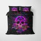 3D Luxury Flower Skull Bedding Set Duvet Cover Set