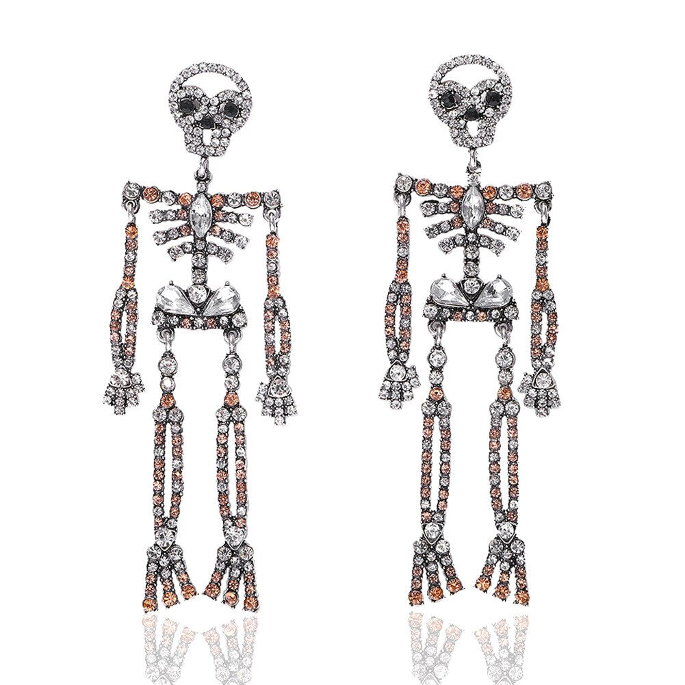 New Fashion Skeleton Skull Earrings