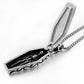 Classic Retro Stainless Steel Cross Skull Pendant Necklace
