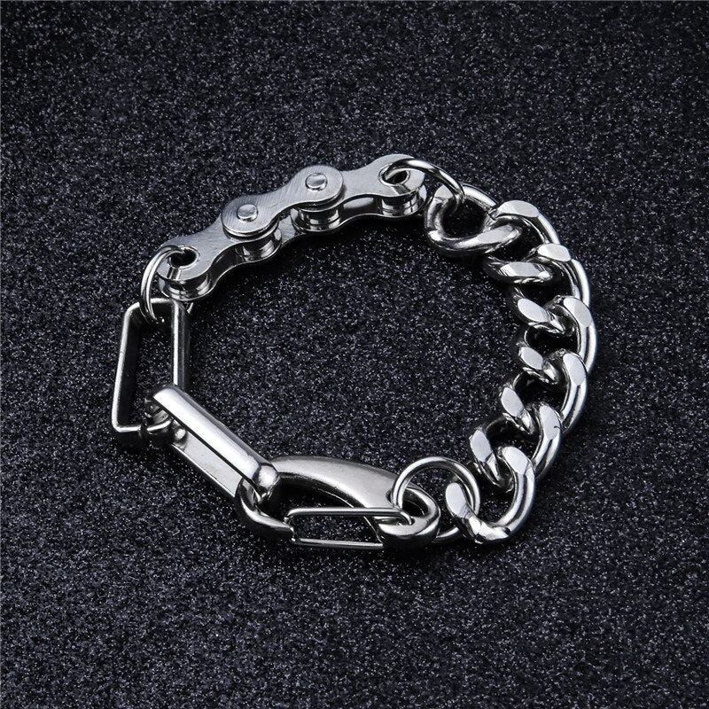 Vintage Fashion Silver Color Titanium Steel Bracelets