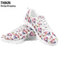 Stylish Skull Rose Floral Printing Women's Causal Shoes Woman