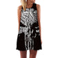 Women Summer Skull Dress Sundress 3D Printed Vintage