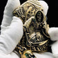 Brass Welding Stick skull  Dead God Devil 3D relief handmade lighter art collection