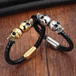 New Fashion Men Jewelry Black Braided Leather Bracelets