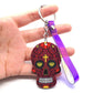 Keychain Calavera Sweet Whimsical Skull Key chain Keyring