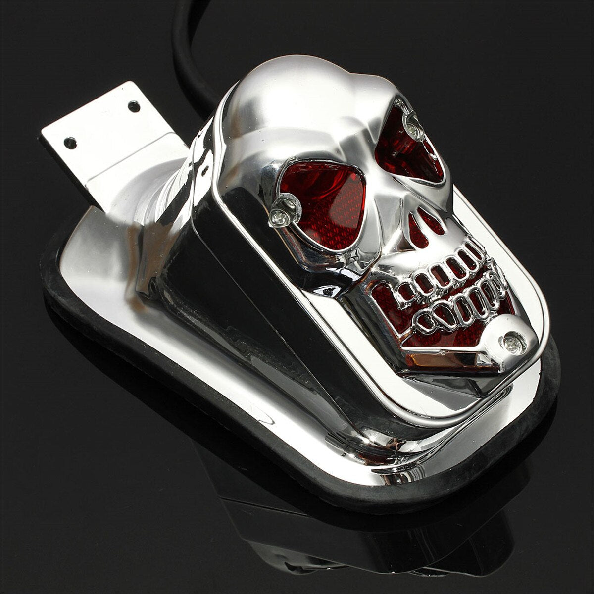 20W LED Motorcycle Skull Turn Signal Lights Indicators ATV Rear /Tail / Stop / Brake Light Lamp For Choppers Cruisers