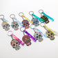 Keychain Calavera Sweet Whimsical Skull Key chain Keyring