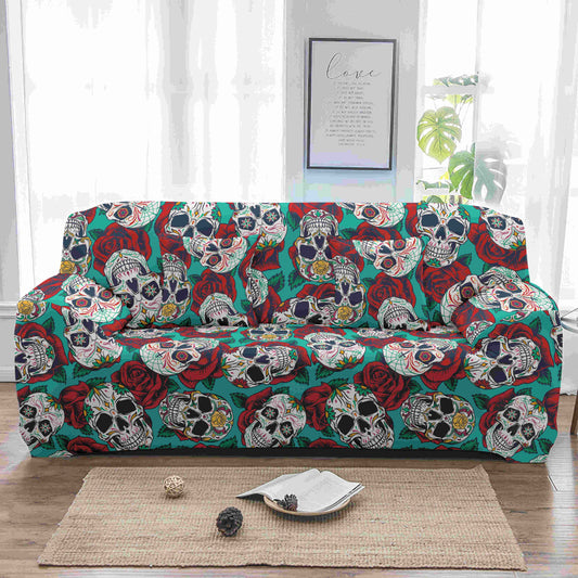 Sugar skull Elastic Sofa Cover printed Couch Cover Sofa Covers