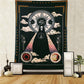 Skull King Meditating In Flowers Moon Tapestry Mandala Carpet