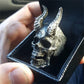 Goth Black Skull Ring 316L Stainless Steel Rings for Men