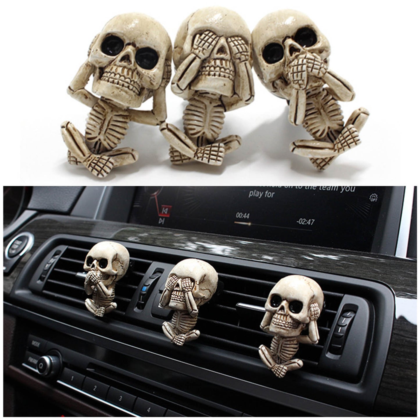 Creative Bone Skull Diffuser Car Decor Factory Price Dark Magic Car Perfume Fragrance