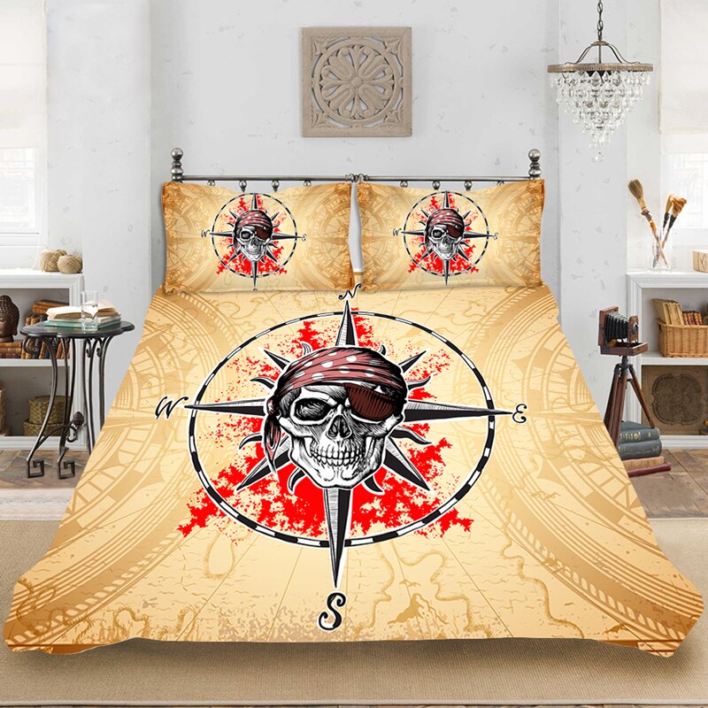 Yi chu xin sugar skull bedding set king size duvet cover