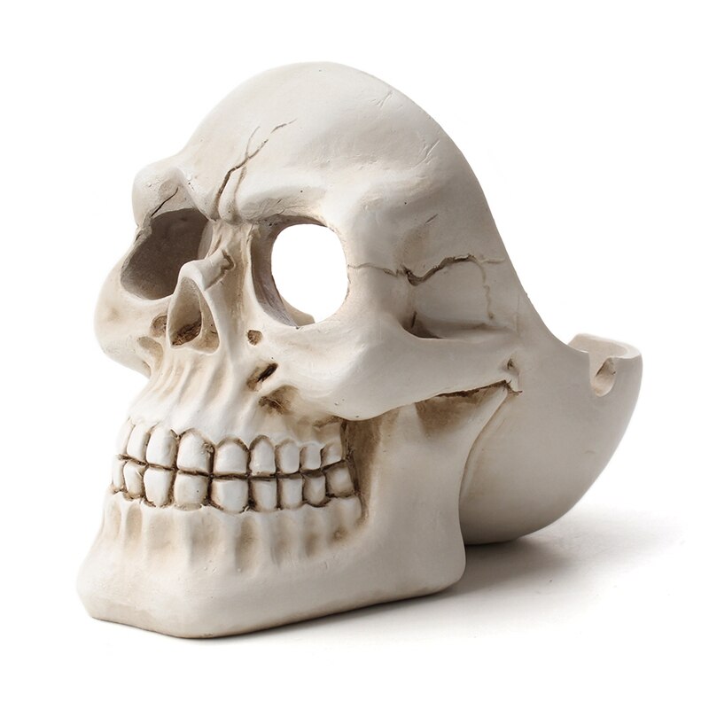 Skull Ashtray Tobacco Ash Box Sculpture Statue Cigarette Ash Container Skull