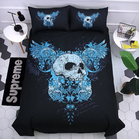 Skull 3D Printing Bedding Set Duvet Covers Set.