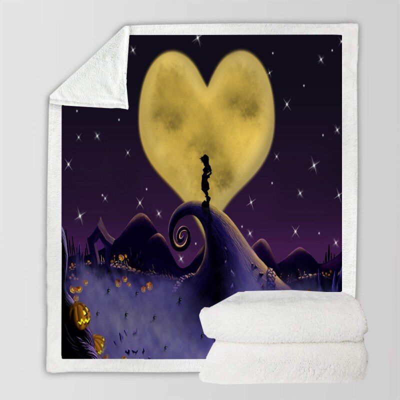 The Nightmare Before Christmas Jack Skull Sherpa Blanket