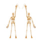 Halloween Vintage Skeleton Skull Dangle Drop Earrings
