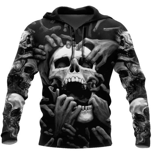 Skull Tattoo 3D All Over Printed Fashion Hoodies Men Hooded Sweatshirt Unisex Zip Pullover Casual Jacket Tracksuit