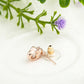 Cute Heart Eyes Skull Earrings Women Girl Small Jewelry Rose Gold