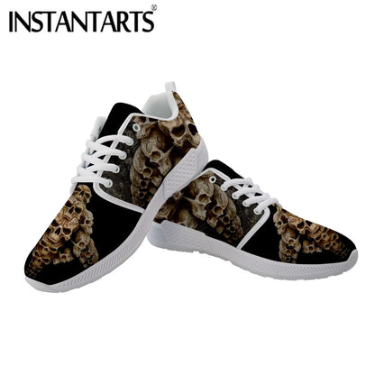 New Sneakers Women Men Casual Flats Shoes Cool Gotich Skull