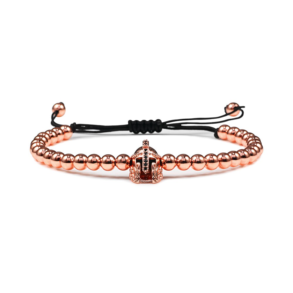 Charm Skull Head Copper Beads Bracelets Handmade