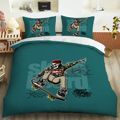 Sugar skull 3D Printed bedding set Luxury Duvet Cover Pillowcase