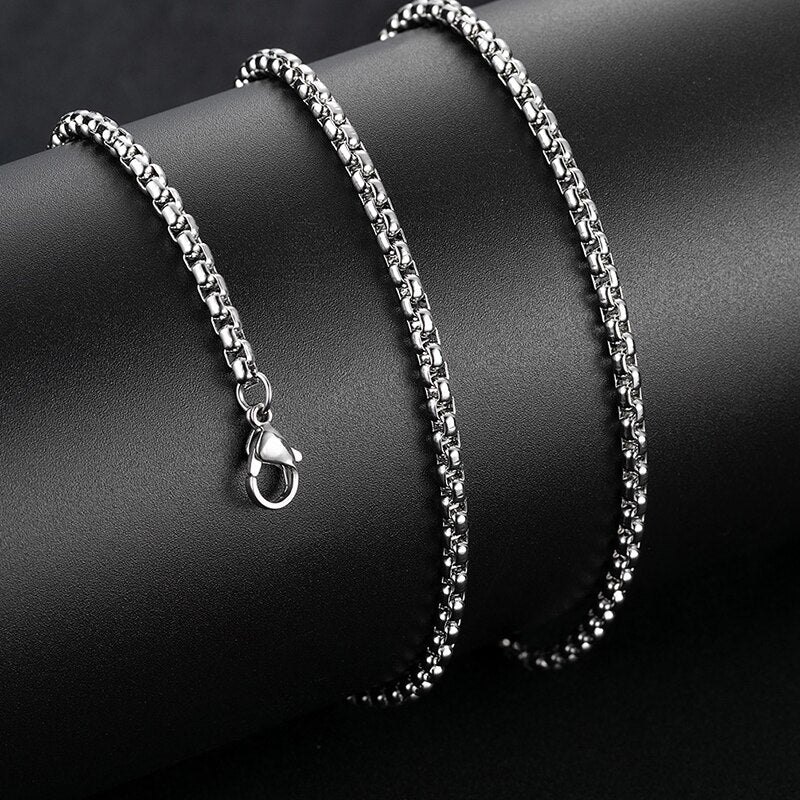 Gothic skull Men's New Fashion Metal Punk Prime Domain Death Skull Pendant Necklace