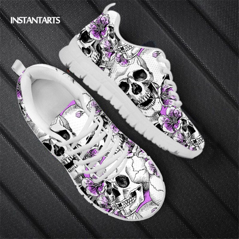 Outddor Mesh Running Sneakers For Women Sugar Skull