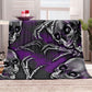 Skull Halloween Blanket Cozy Plush Throw Blanket for Couch Bed Sofa