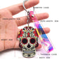 Keychain Calavera Sweet Whimsical Skull Key chain Keyring