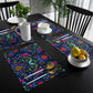 Mexican Skull Table Runner Wedding Table Decor Party Dining Table Mat Placemat