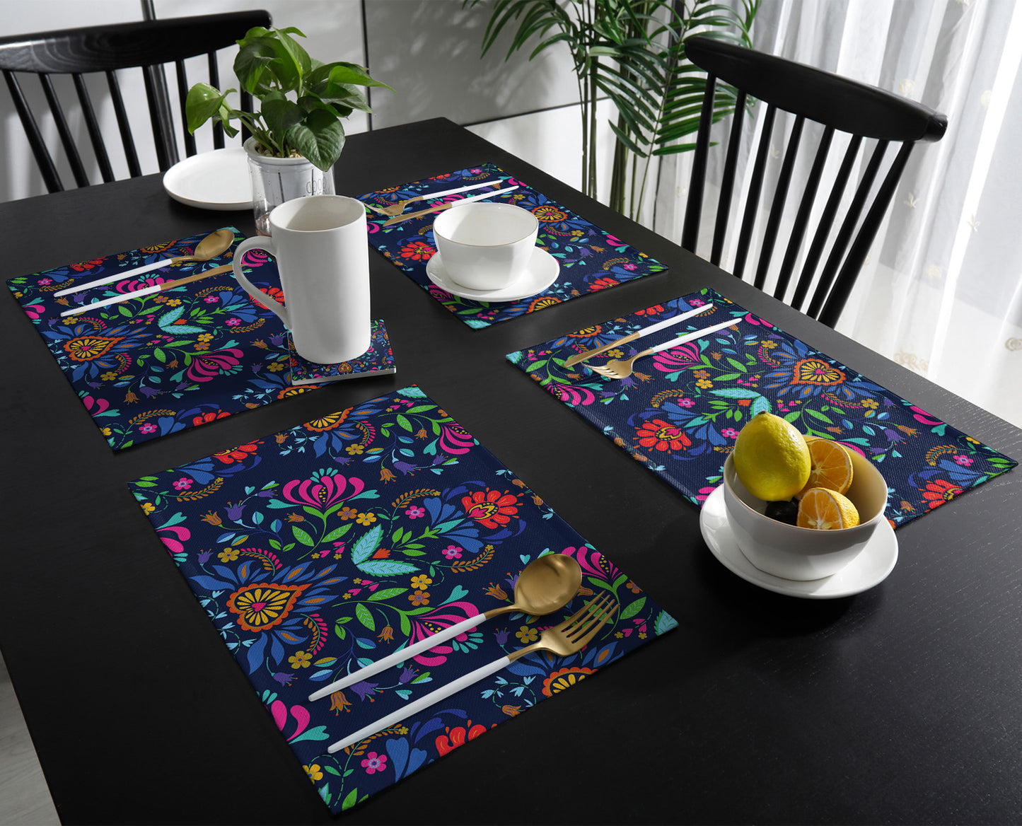 Mexican Skull Table Runner Wedding Table Decor Party Dining Table Mat Placemat