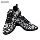 Gotic Mesh Women Sneakers Sugar Skull Printed Casual Flat Shoes