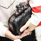 Skull ring woman evening bag vintage plaid woman clutch bag