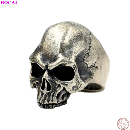 2020 news fashion SKULL rings silver s925 Sterling Silver Handmade