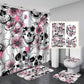 Sugar Skull Print Shower Curtains & Bath rugs