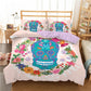 Sugar Skull Print Home Bedding Sets Duvet Cover Bed Set Pillowcase