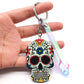 Keychain Calavera Sweet Whimsical Skull Key chain Keyring