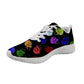 Gotic Mesh Women Sneakers Sugar Skull Printed Casual Flat Shoes