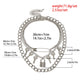 Exaggerated Hip Hop Big Chunky Lock Key Pendant Necklace