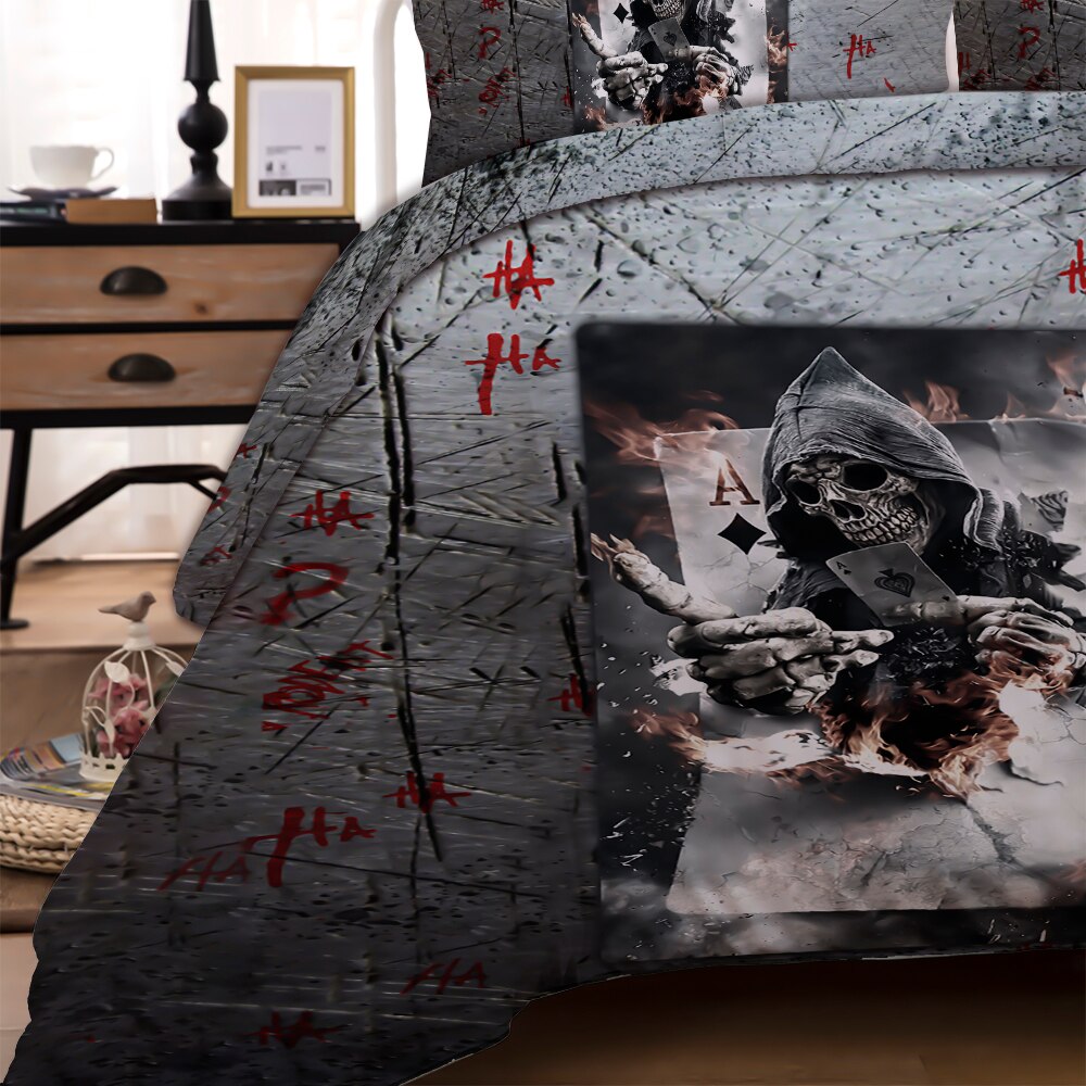 3D sugar Skull bedding set luxury Duvet Cover set Bed bedline soft Quilt