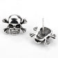 Skull Earrings 925 Sterling Silver Skeleton Pirates Vintage Gothic