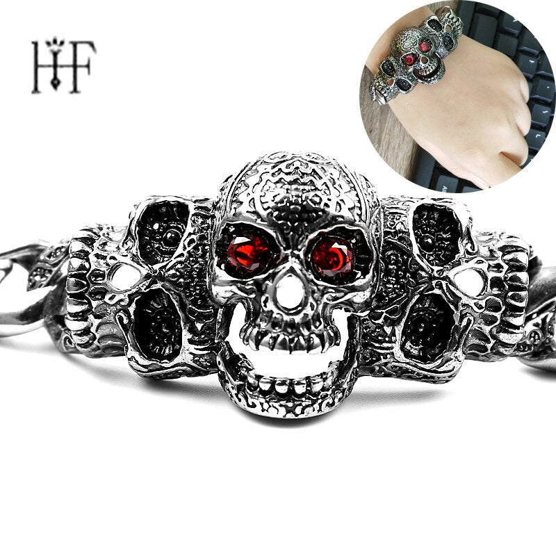 Men Wrist Accessories Big Skeleton Bangles & Bracelets